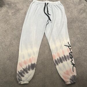 PINK Victoria's Secret Blue and Pink Track Pants